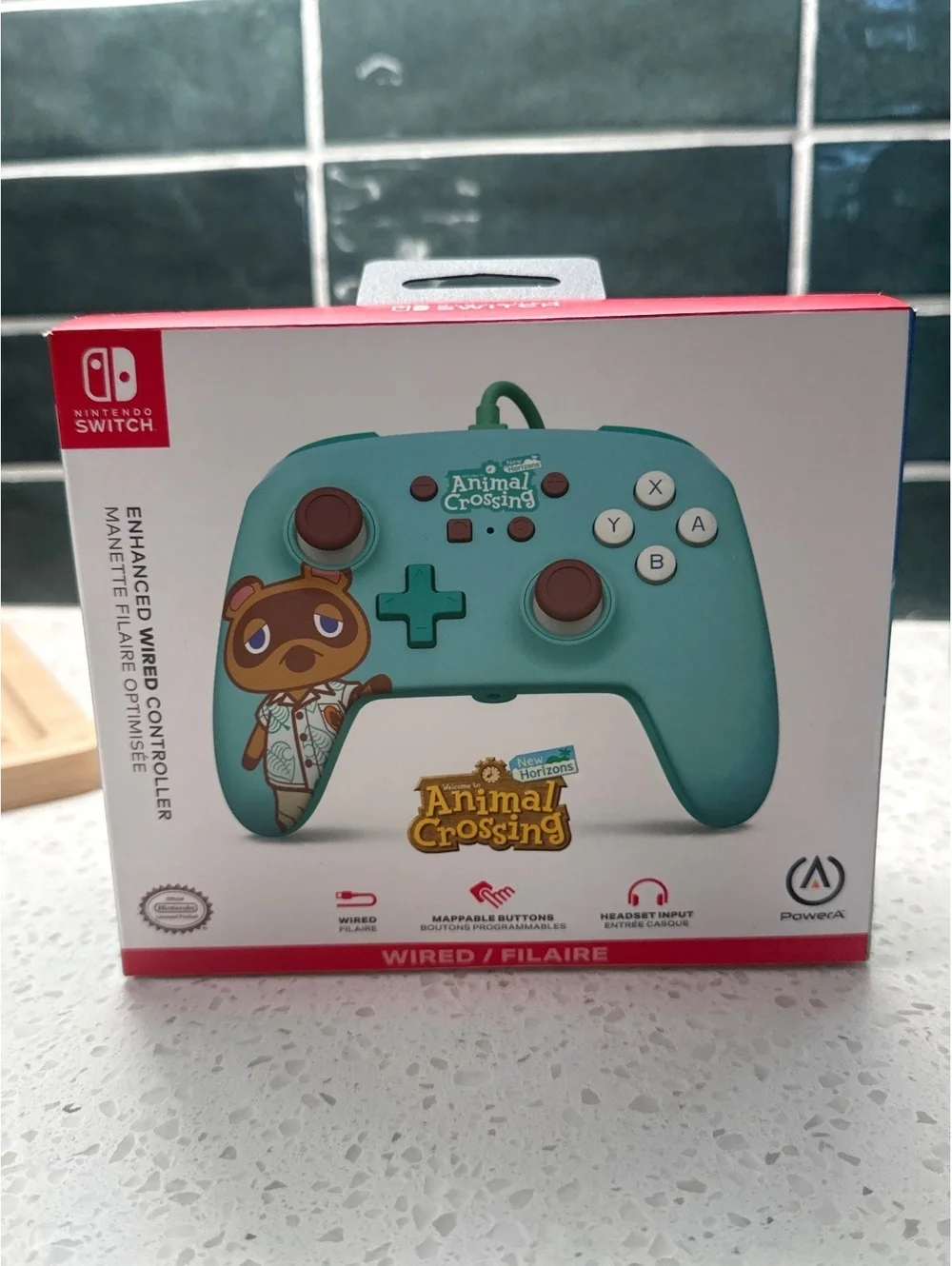 Animal Crossing Nintendo switch PowerA Wired Enhanced Controller limited Edition